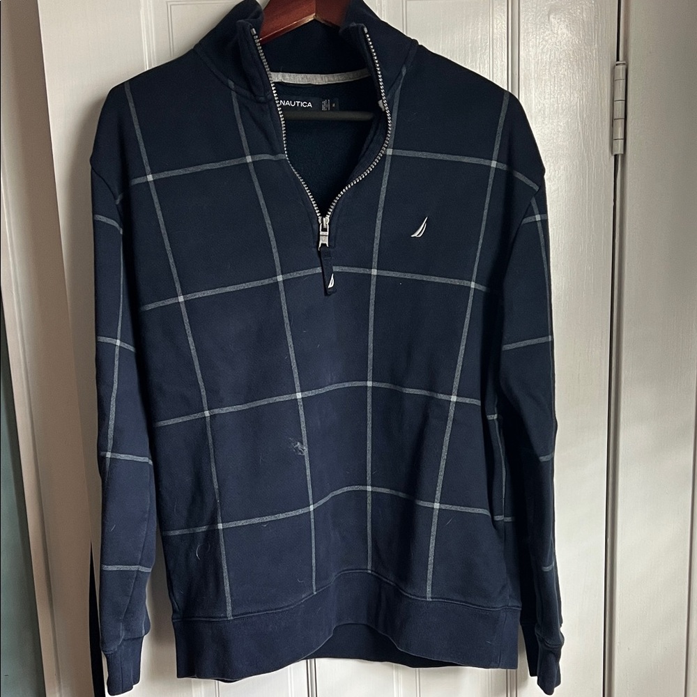 Nautica Men's Navy Zip-Up Sweater